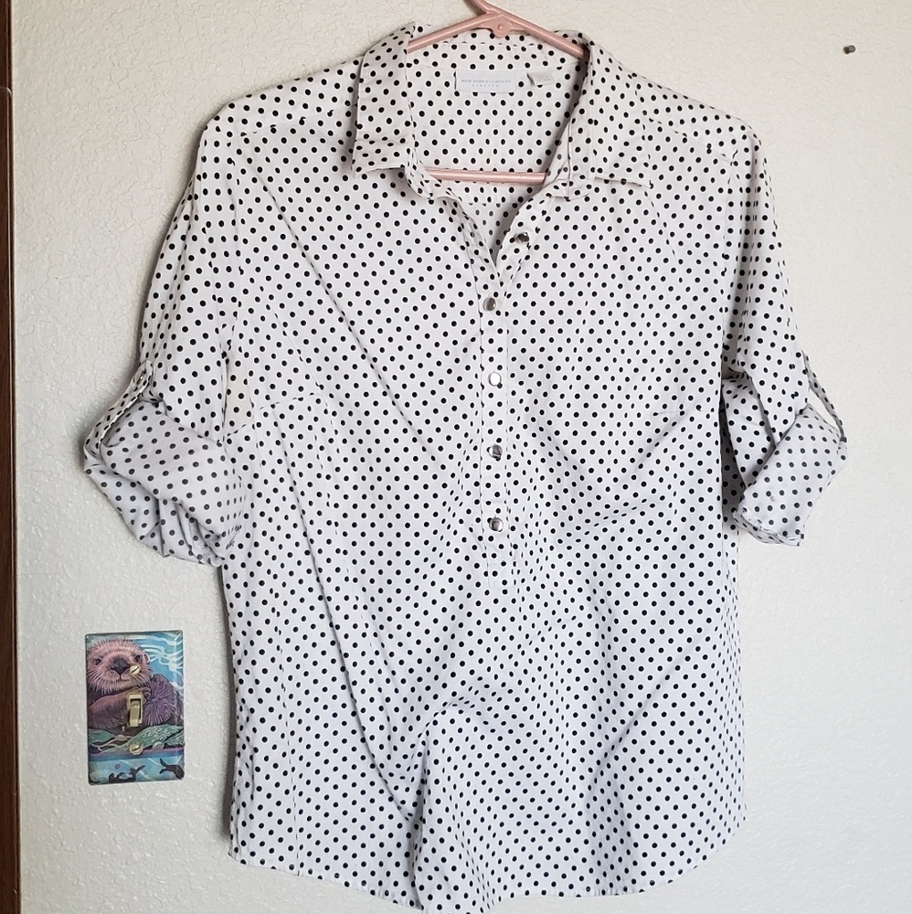 Polka dot blouse